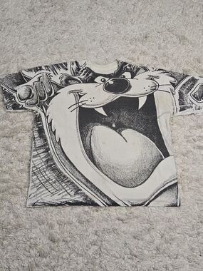 VTG 90s Taz AOP Tee L